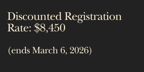 Button: Discounted Registration Rate: $8450. Register by March 6, 2026