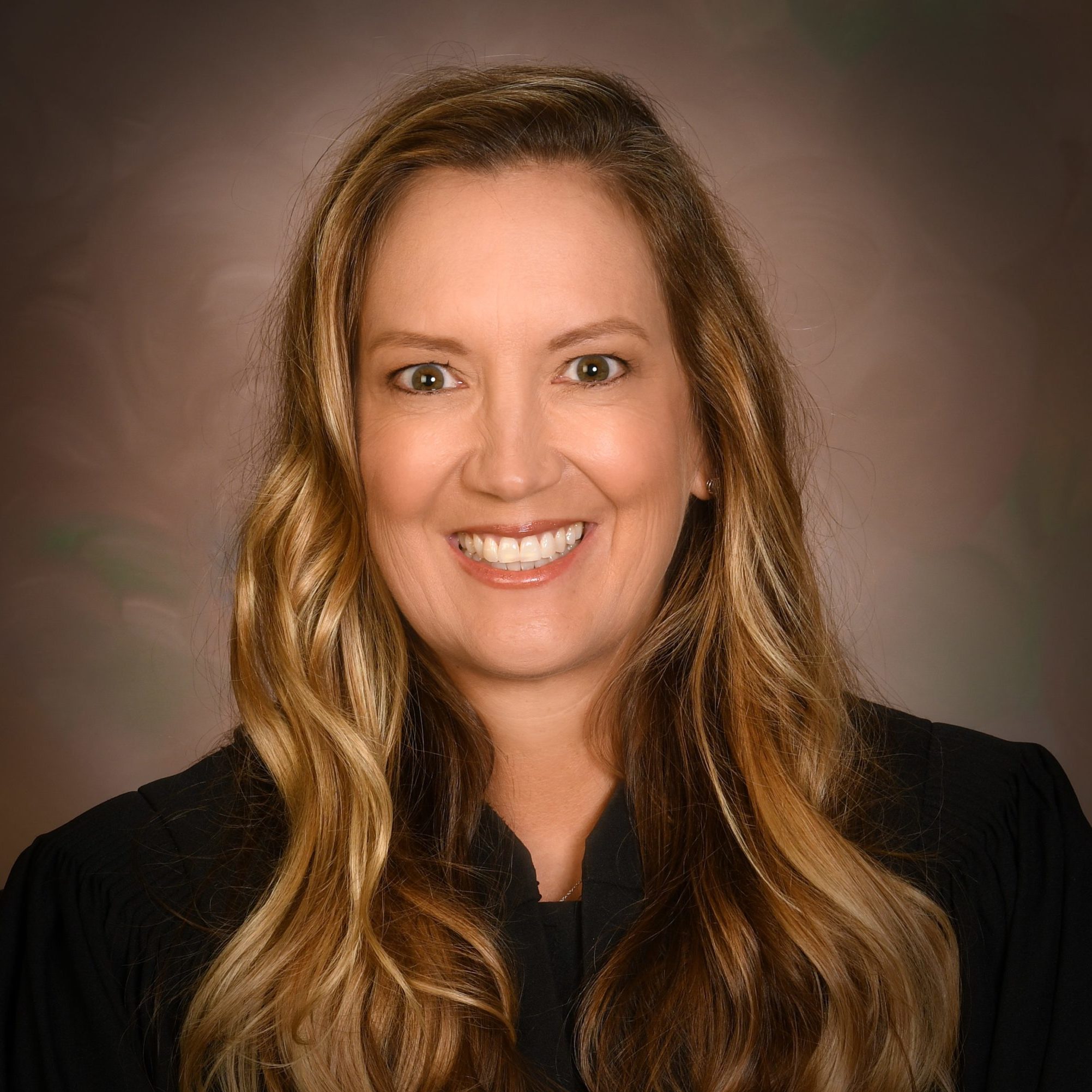 Posed photo of Judge Kimberly Moore, black judge robe